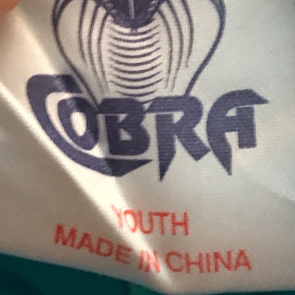 Cobra Adjustable Green Youth Snap Back Cotton Hat - Picture 3 of 12